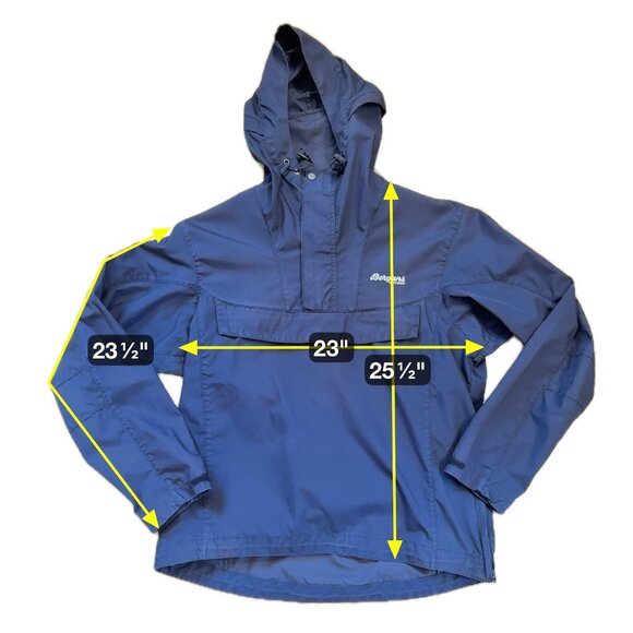 Vintage Bergans of Norway Hooded Windbreaker Jacket Small Biathlon Embroidery - Picture 12 of 15